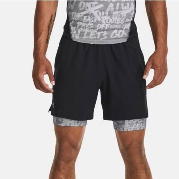 Under Armour Heat Gear Message Compression Shorts -B - Picture 5 of 6